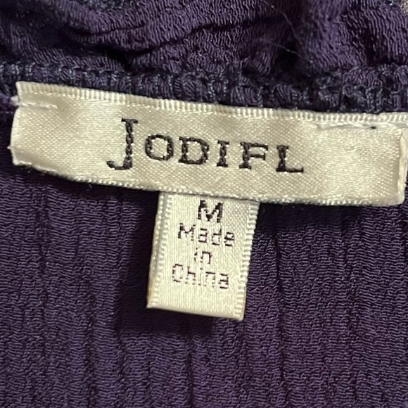 Jodifl Navy Blue Smocked Sleeveless Boho Midi Dress Size M - Picture 4 of 6